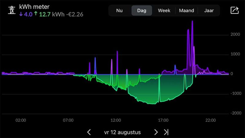 voorbeeld grafiek zelf slim je energieverbruik en zonnestroom meten